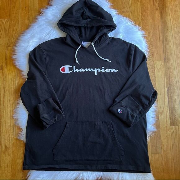 Women’s Champion Black Hoodie Size XL - Picture 1 of 4